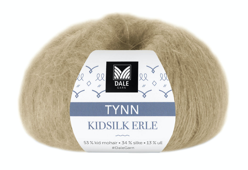 Tynn Kidsilk Erle - (4024)  Krembeige