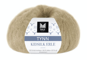 Tynn Kidsilk Erle - (4024)  Krembeige