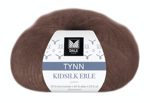 Tynn Kidsilk Erle - (4025)  Sjokolade