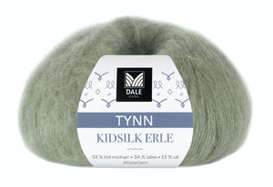 Tynn Kidsilk Erle - (4009)  Jadegrønn