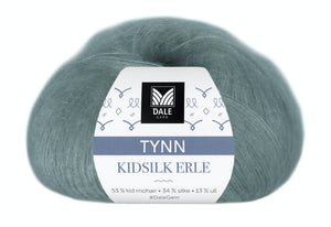 Tynn Kidsilk Erle - (4010)  Petrol