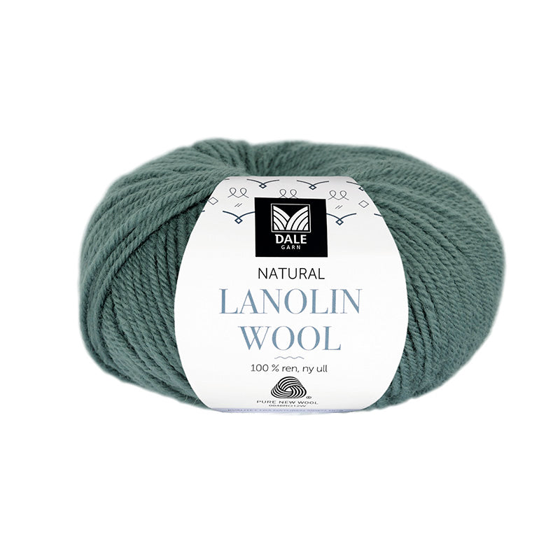 Lanolin ull - (1430) Grågrøn