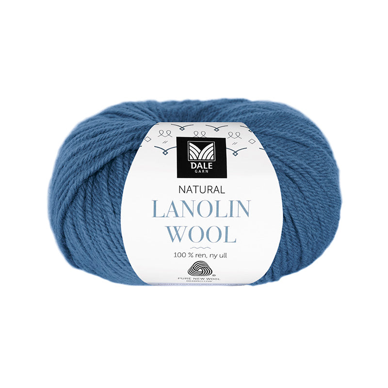 Lanolin ull - (1435) Jeansblå