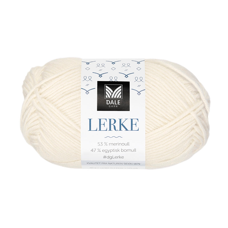 Lerke - (0020) Ubleket hvit