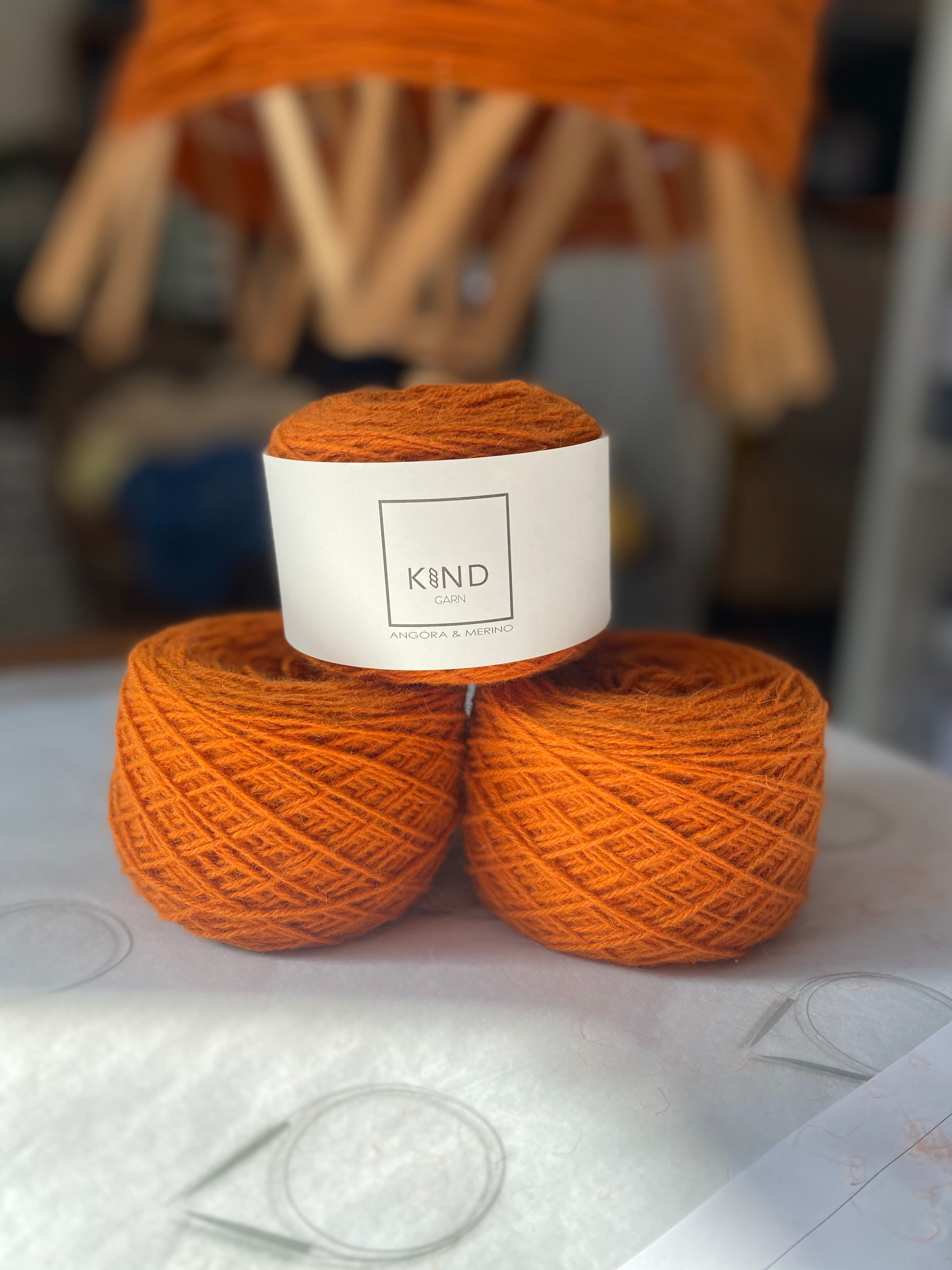 Angóra & merino (2420) Brenndur orange