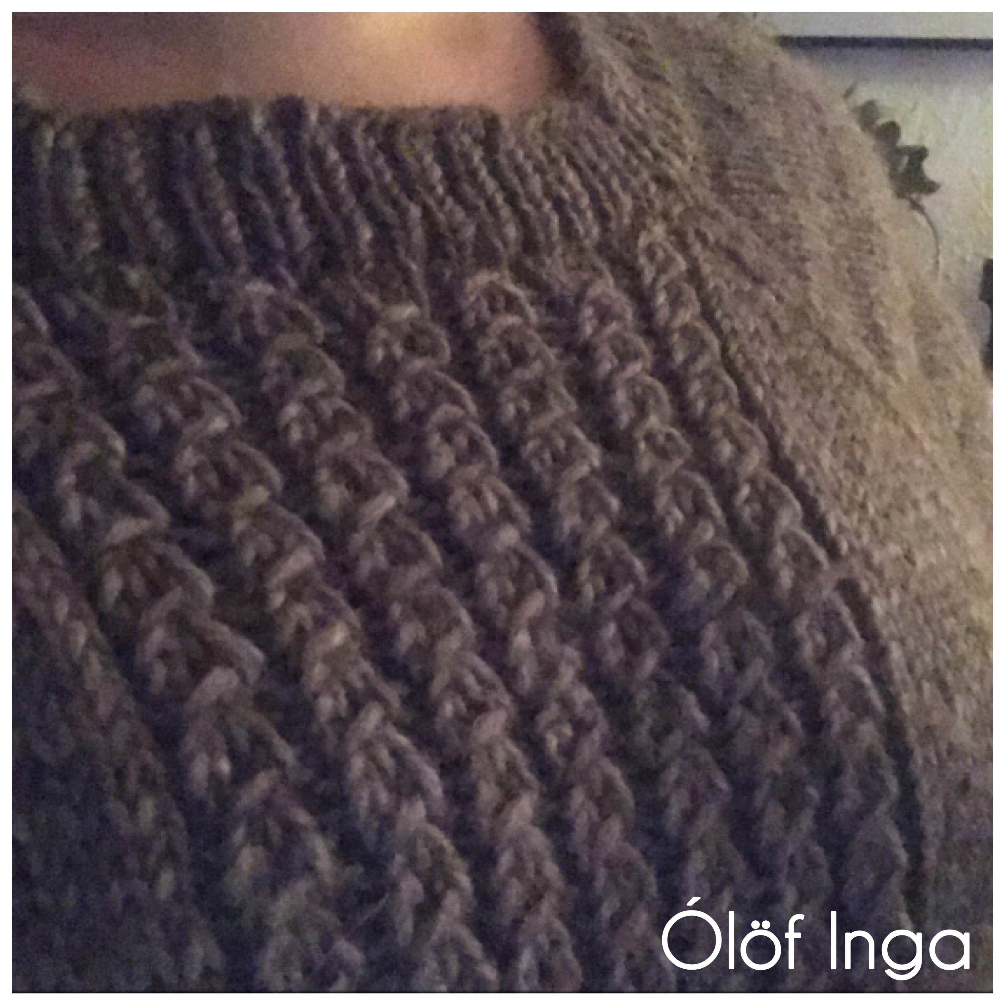 Hólmari fullorðins peysa kind knitting